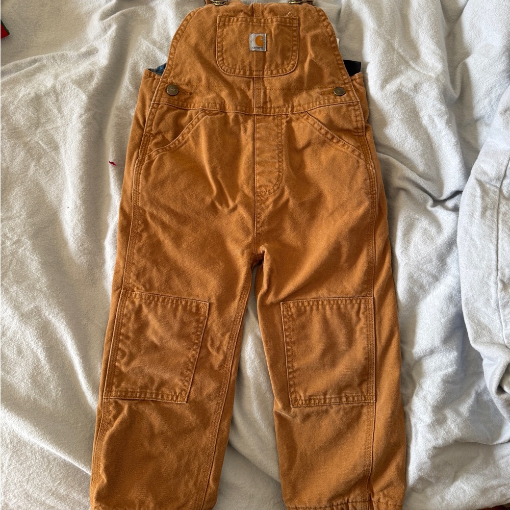 Carhartt Toddler Flannel Lined Overalls - Picture 2 of 4